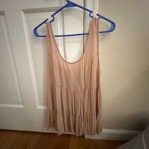 Light pink peplum top